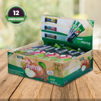 Caixa com 12 Unidades Torta de Maçã Yes Protein